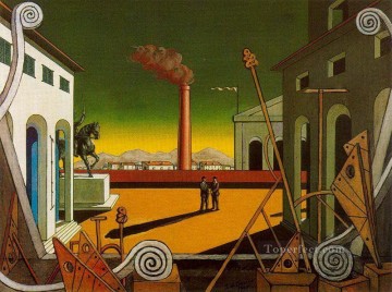 plaza italia gran juego 1971 Giorgio de Chirico Surrealismo Pinturas al óleo